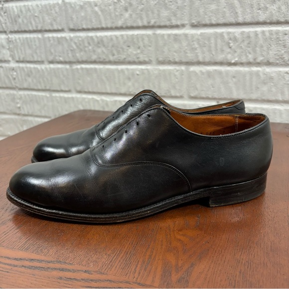 靴 Alden 932 Black Plain Toe Balmoral 932 - Plain Toe Bal in Black Calfskin – ALDEN SHOES